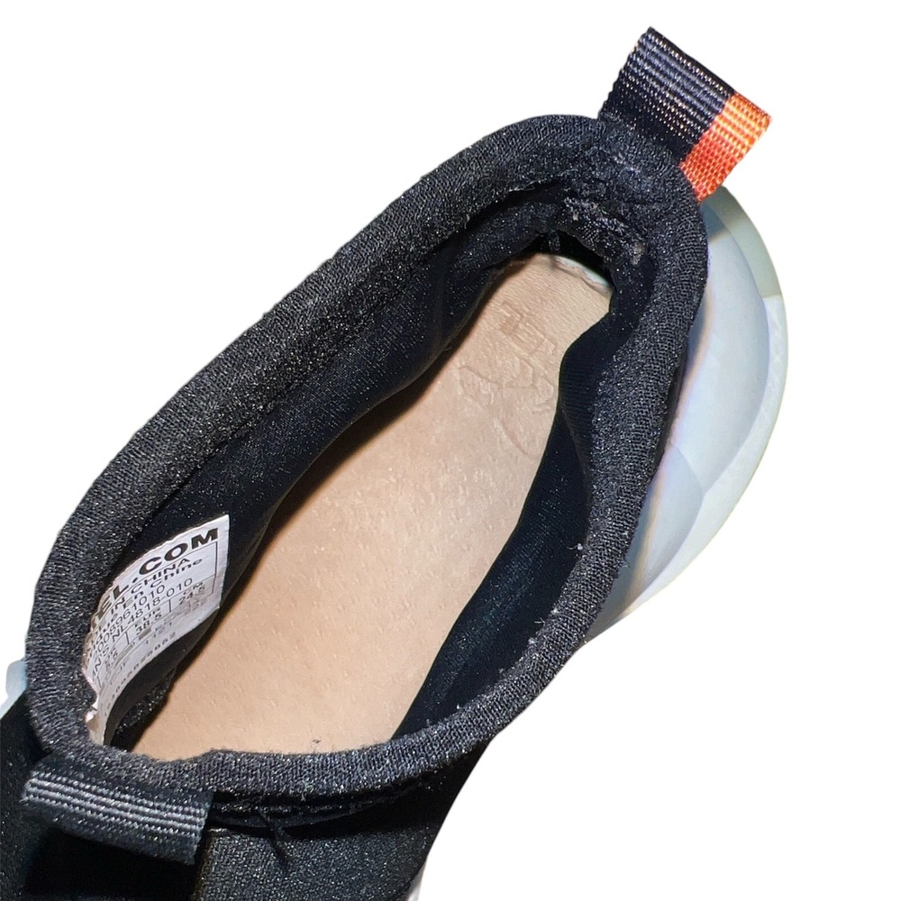 Sorel Explorer Defy Strap Athletic Sneakers Womens 7.5 Black Slip On Sock - Picture 10 of 11